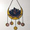 Moon Phases Dreamcatcher Stained Glass Suncatcher Succulent Lotus Elegant Crescent Moon Panel Celestial Decor 6