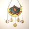 Moon Phases Dreamcatcher Stained Glass Suncatcher Succulent Lotus Elegant Crescent Moon Panel Celestial Decor 1