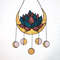 Moon Phases Dreamcatcher Stained Glass Suncatcher Succulent Lotus Elegant Crescent Moon Panel Celestial Decor 0