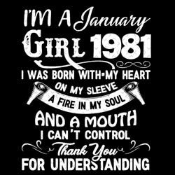 im a january girl 1981 svg, birthday svg, january girl svg, january 1981 svg, 1981 girl svg, 1981 birthday svg, january