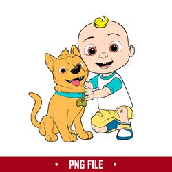 jj and bingo cocomelon png, cocomelon kid png, cocomelon png digital file