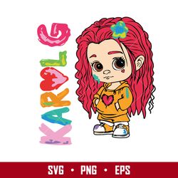 baby karol g svg, karol svg, bichota svg, png, eps digital file