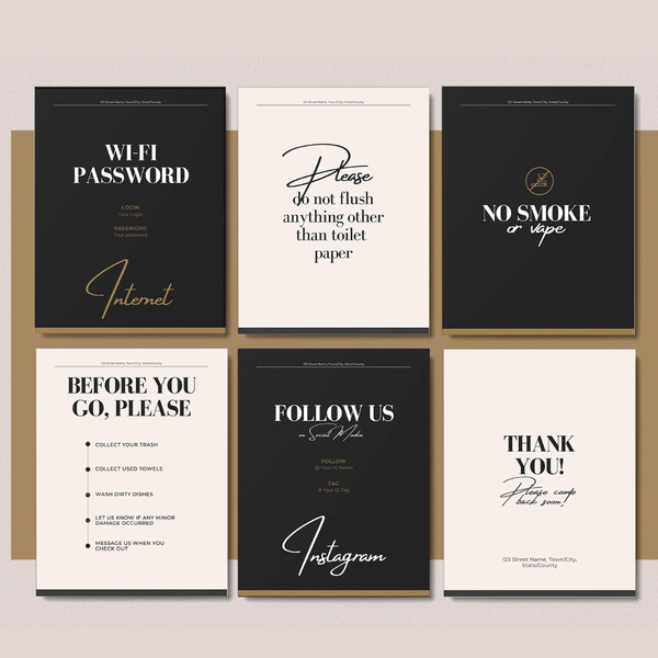 Airbnb Welcome book template, Canva template, guest book, airbnb template, welcome guide, rental templates wifi password (6).jpg