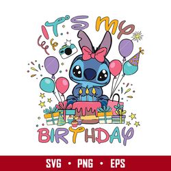 It's My Birthday Svg, Stitch Birthday Svg, Stitch Svg, Png Eps Digital File