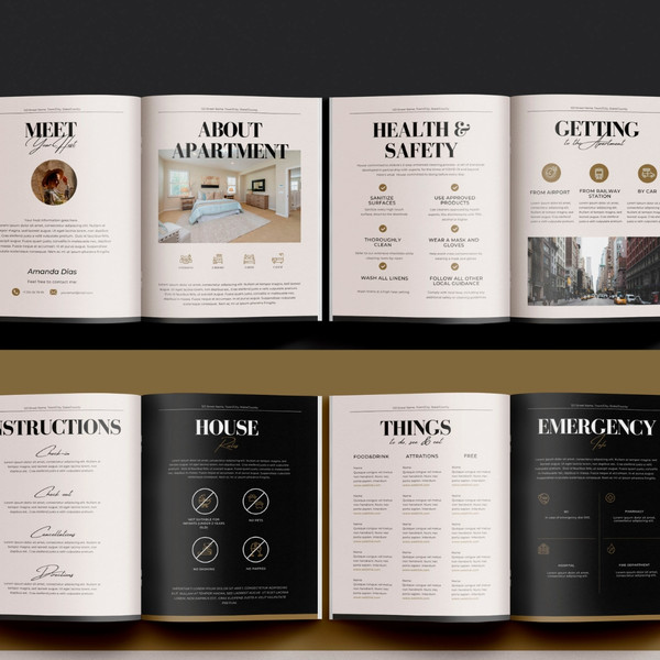 Airbnb Host Bundle, Welcome book template, guest book, welcome guide rental template, house manual, wifi password, canva (3).jpg