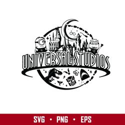 universal studios svg, magic kingdom svg, minion svg, png eps digital file