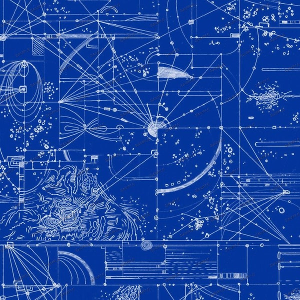 Blueprints 22 Seamless Tileable Repeating Pattern - Inspire Uplift