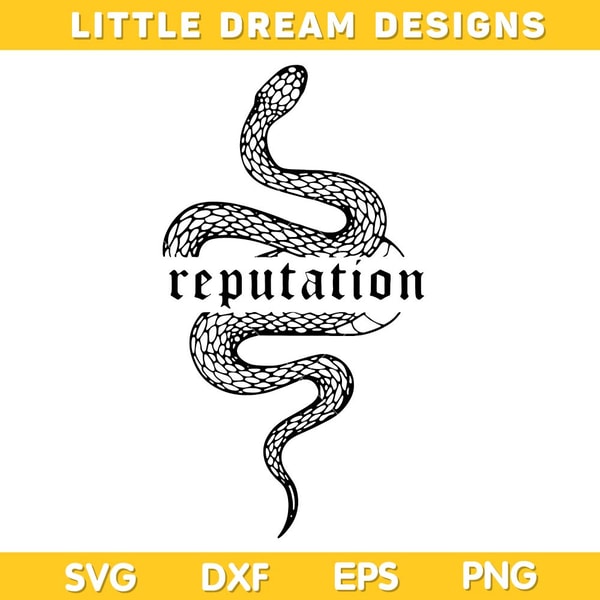 Snake Reputation SVG, Reputation Snake Taylor Swift SVG, Sna - Inspire ...