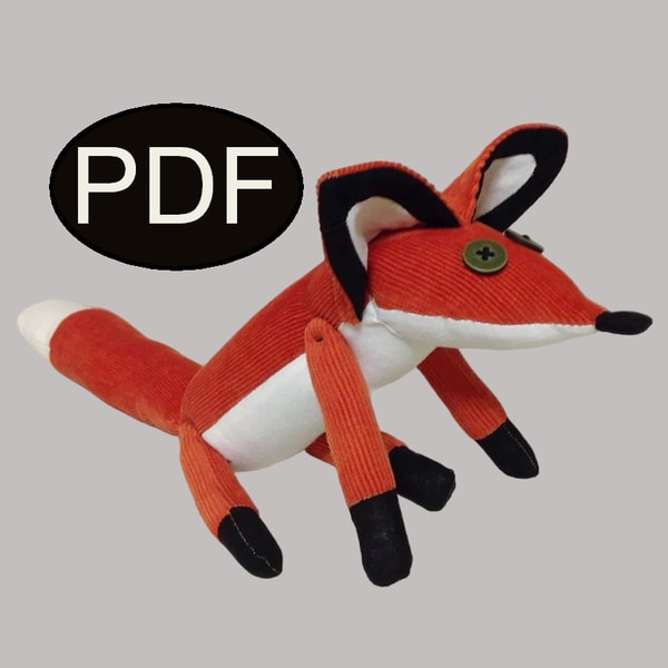 Fox pattern Fox sewing pattern Tutorial PDF Little prince St | Inspire ...