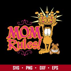 Mom Rules Svg, Mother's Day Svg, Png Dxf Eps Digital File