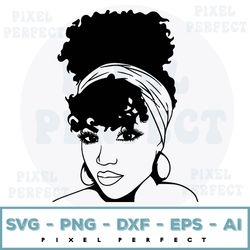afro woman nubian princess queen hair beautiful african american lady svg png jpg vector clipart circuit cut cutting
