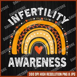 infertility awareness rainbow png, trendy hearts png, digital file, png high quality, sublimation, instant download