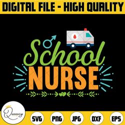 school nurse svg, nurse svg, back to school svg, dxf, eps, png, silhouette, cutting files, nurse clipart, school svg