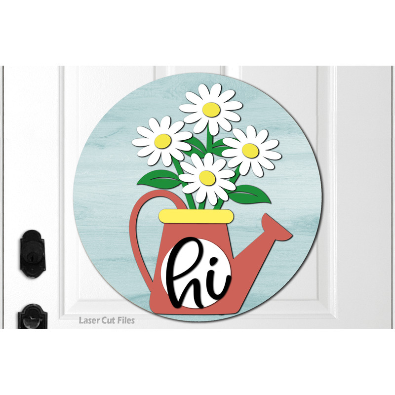 Watering Can SVG Laser Cut Files Daisy SVG Summer SVG Glowforge Files 2 DXF.png