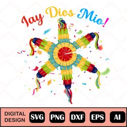 jay dios mio cinco de mayo svg, instant download, printable vector clip art, cinco de mayo svg