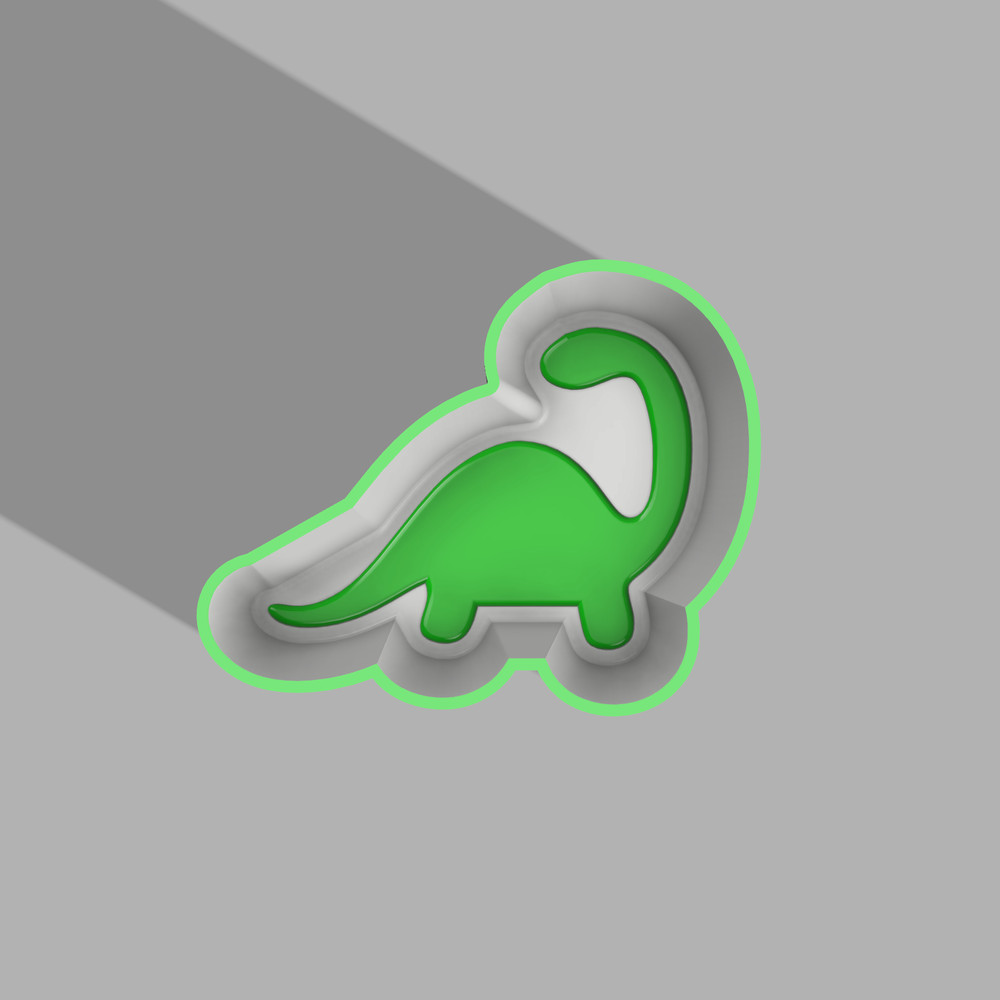 Brachiosaurus One-piece Bath Bomb Mold STL File