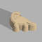 Brachiosaurus Bath Bomb Mold 3D model