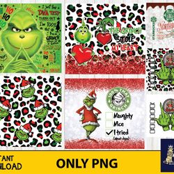 6 file grinch tumbler 20oz png , christmas svg bundle