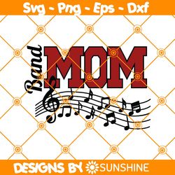 Band Mom Music Svg PNG File, Music Svg, GIft for MOm Svg, Mother Day Svg, File For Cricut