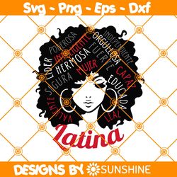 Latina Shirts Empowered Svg, Latina Svg, Educated Spanish Wording Svg, Latina AF Poderosa Svg, Latina Pride svg