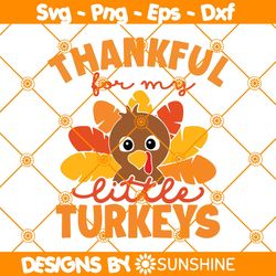 Thankfull for my little Turkey Svg, Little Turkey Svg, Thankful Svg, Thanksgiving Svg, File For Cricut