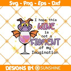 Figment Wine Svg, Epcot Food and Wine Festival Svg, Disney Family Matching Vacation Shirt, Disneyland Adventure Svg