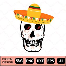 cinco de mayo png, cinco de mayo skull png, sublimation design download, digital design, sublimation dtg printing sublim