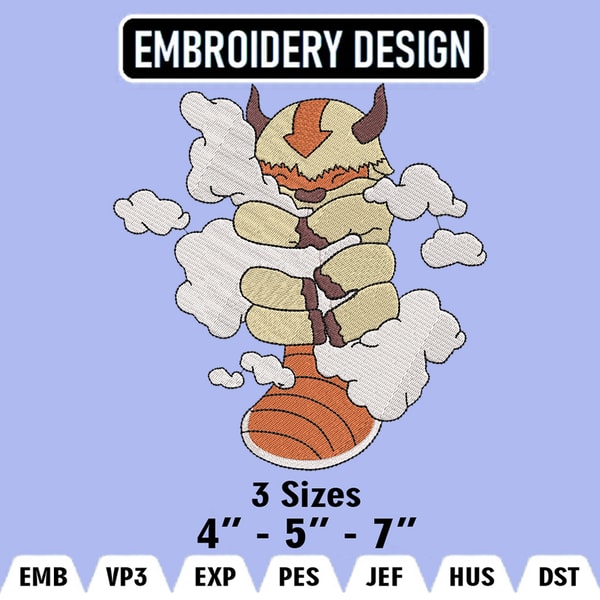 Appa Designs, Appa Logo Embroidery Files, Avatar Machine Em | Inspire ...