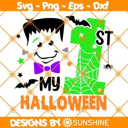 My 1st Halloween Boy Svg, My First Halloween Svg, Halloween Svg, Kids Halloween Svg, File For Cricut