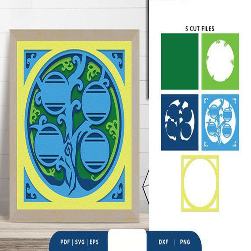 1080x1080 size Family-Tree-4-Members-3D-Paper-Cut-SVG-3D-SVG-67981826-2-580x386.jpg