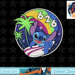 disney lilo & stitch 626 stitch day retro rainbow portrait t-shirt copy png sublimate