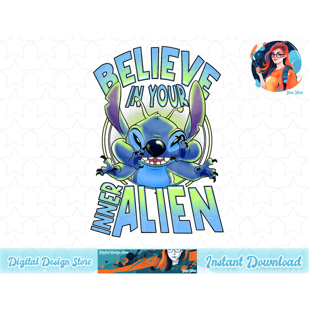 Disney Lilo & Stitch Believe In Your Inner Alien Stitch T-Shirt copy.jpg