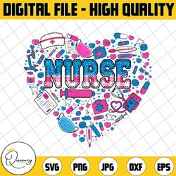 nurse heart png, medical things, murse life, nurse day png, file for sublimation,