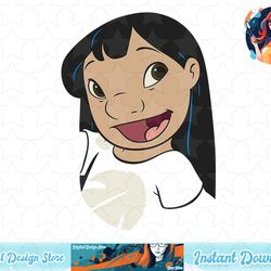 disney lilo & stitch big lilo smiling face front shot t-shirt copy png sublimate