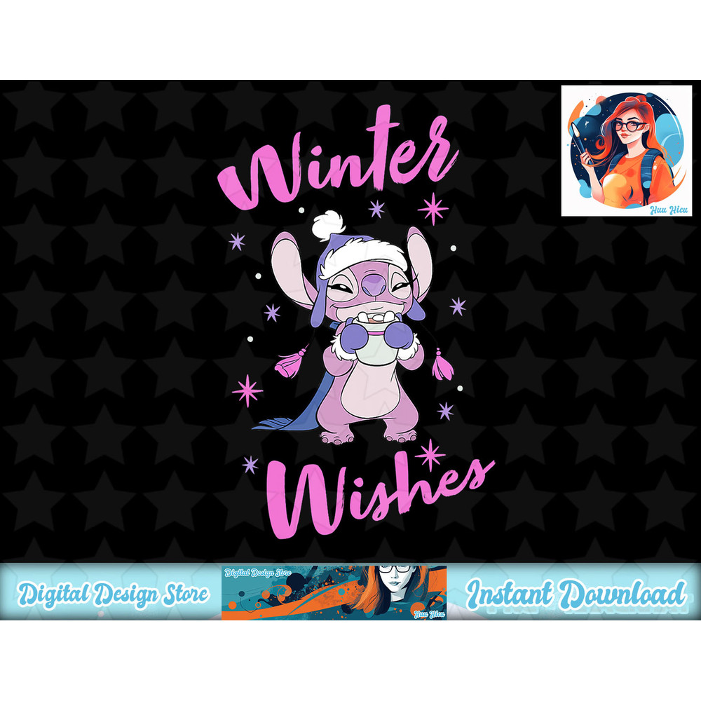 Disney Lilo & Stitch Christmas Winter Wishes T-Shirt copy.jpg
