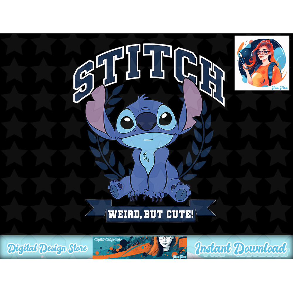 Disney Lilo & Stitch Collegiate Weird but Cute! T-Shirt copy.jpg