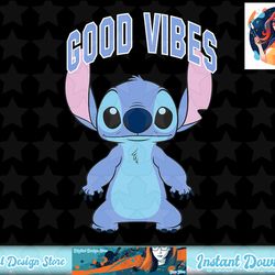 disney lilo & stitch cute standing good vibes varsity t-shirt copy png sublimate