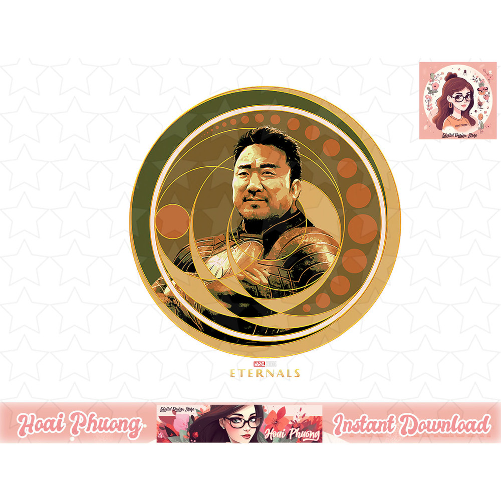 Marvel Eternals Gilgamesh Portrait Badge T-Shirt copy.jpg