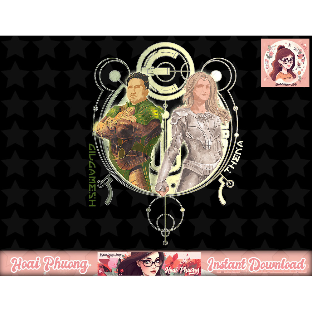 Marvel Eternals Gilgamesh Thena Duo Portrait T-Shirt copy.jpg