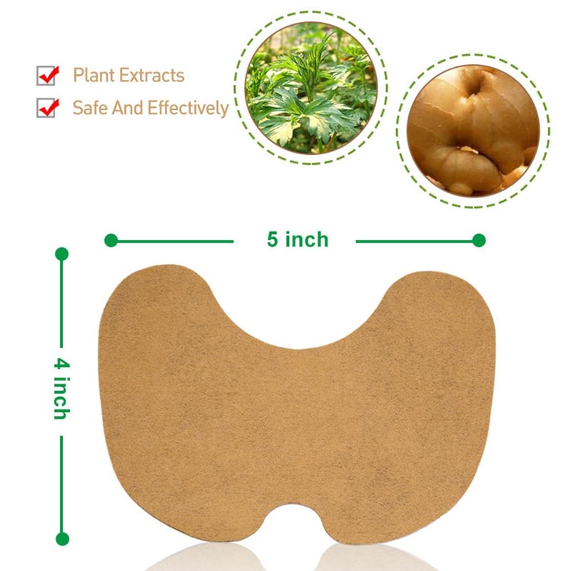 Comfortable knee patches with herbal ingredients