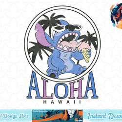 disney lilo & stitch eating ice cream aloha hawaii logo t-shirt copy png sublimate