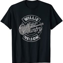 official willie nelson outlaw country t-shirt