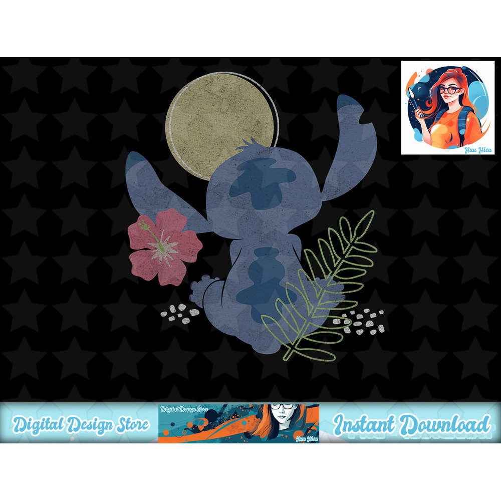 Disney Lilo & Stitch Floral Sunset Views T-Shirt copy.jpg