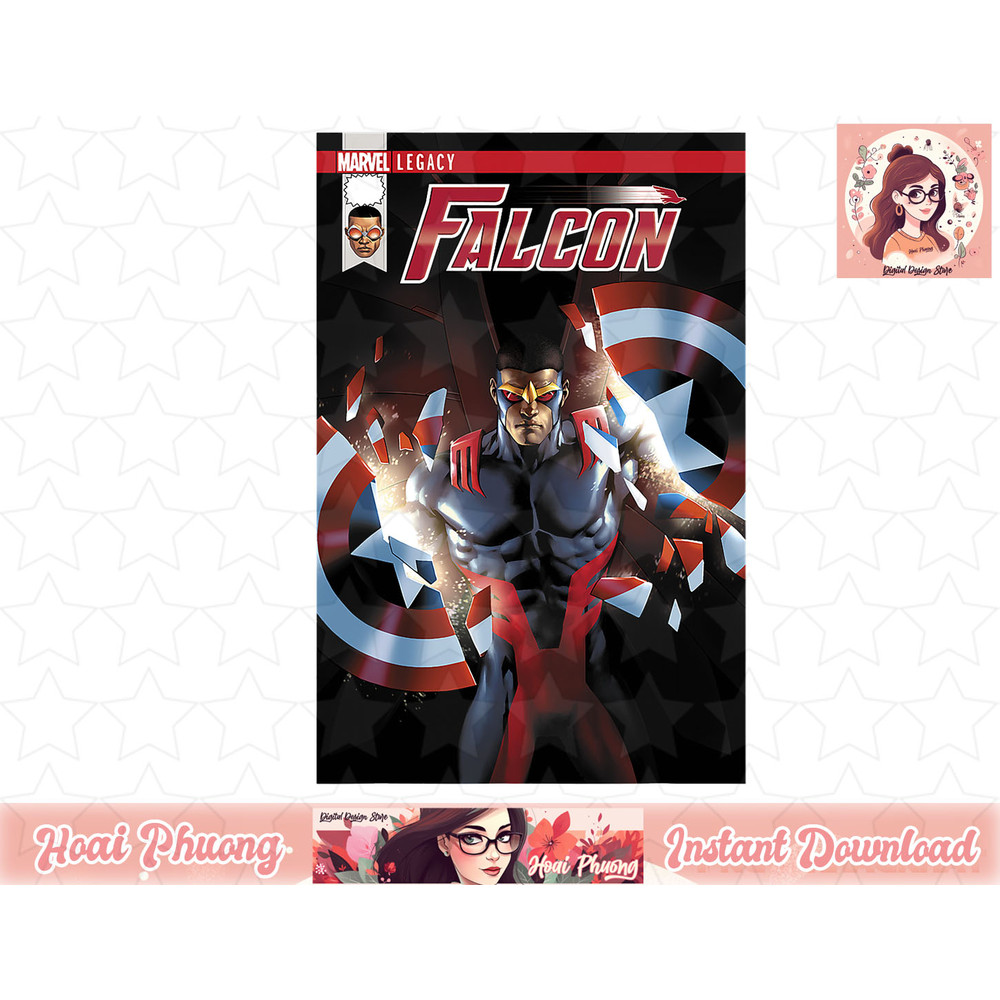 Marvel Falcon Take Flight Comic Cover Graphic T-Shirt T-Shirt copy.jpg