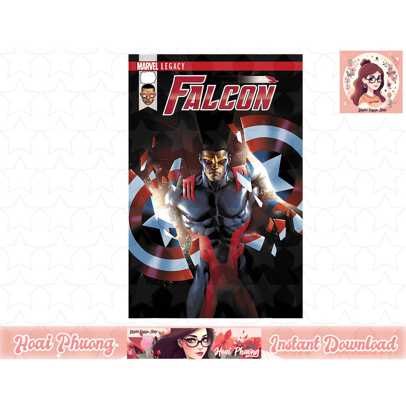 Marvel Falcon Take Flight Comic Cover Graphic T-Shirt T-Shirt copy.jpg