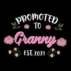 promoted to granny est 2021 svg, mothers day svg, future grandma svg, new grandma svg, granny svg, grandma svg, new born