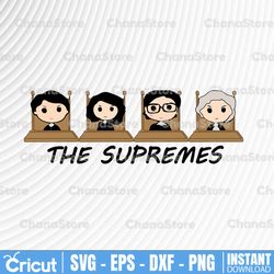 the supremes supreme court justices rbg cute png printable, digital print design