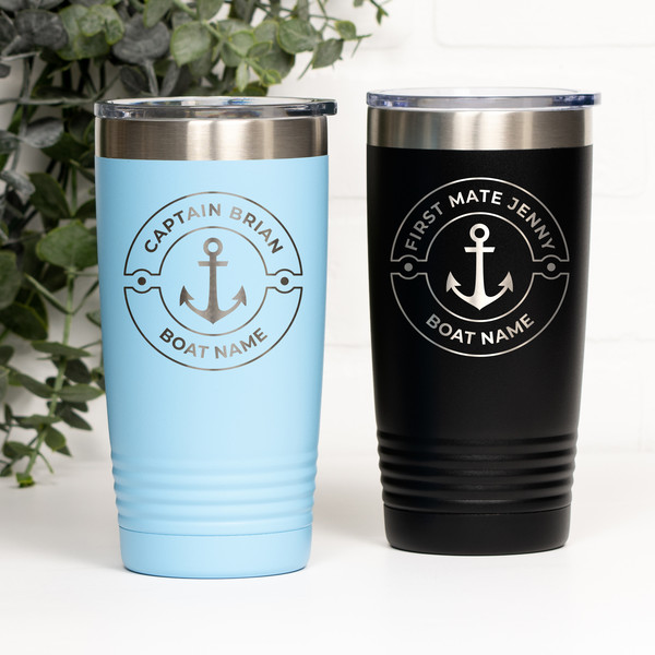 captain first mate tumblers boat accessories boat gift.jpg