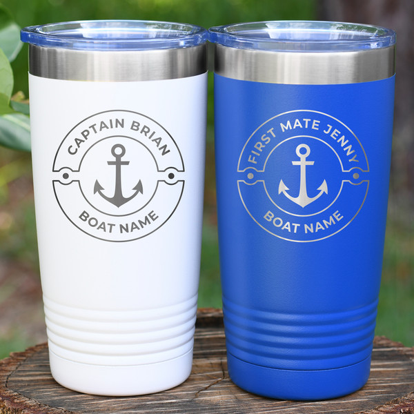 captain first mate tumblers boat accessories.jpg