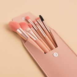 Handy Size 8 pcs Candy Color Makeup Brushes Tool Set(US Customers)